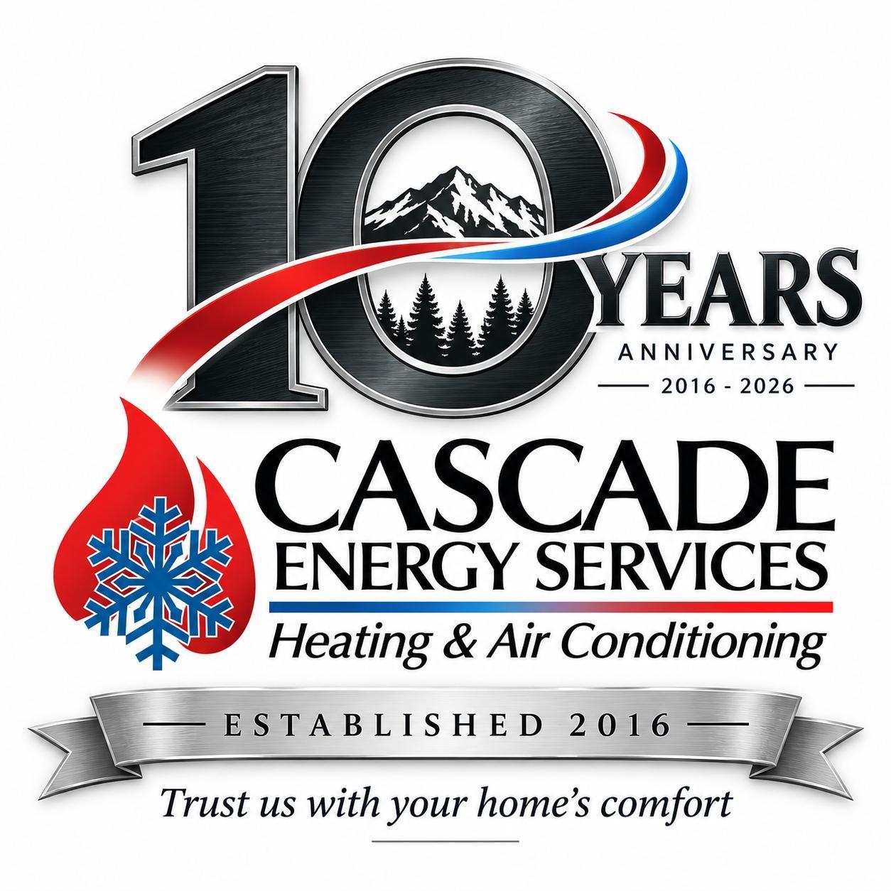 Cascade Energy Services 10 Year Anniversary, 2016 to 2026